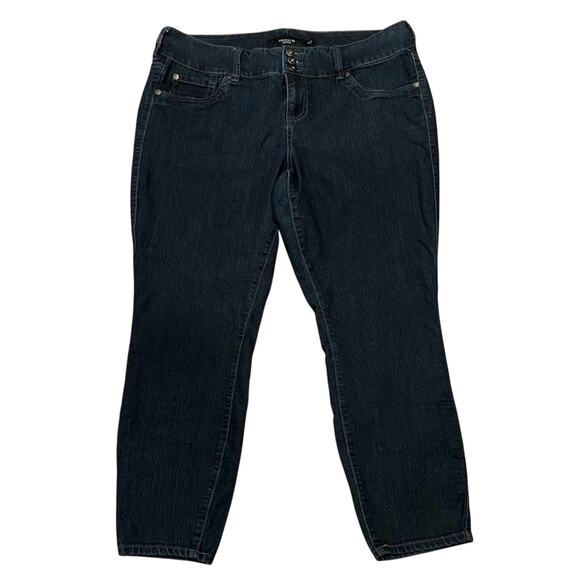 TORRID Dark Wash Stretch Skinny Ankle Jeans Size 16 - Picture 2 of 9
